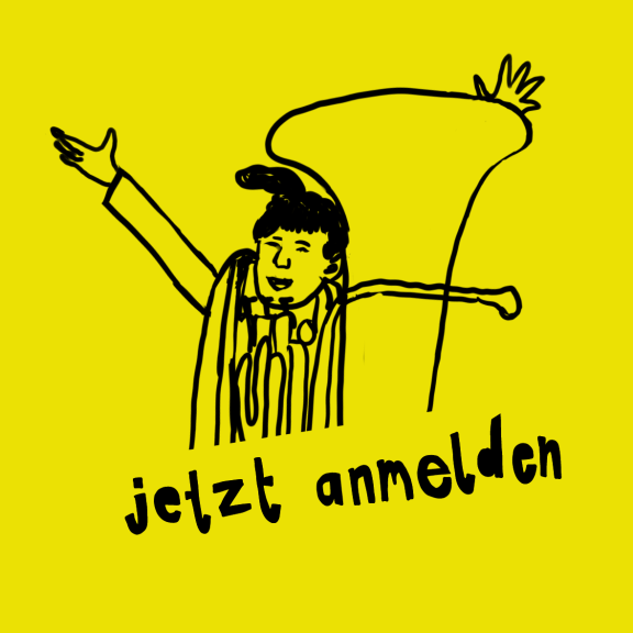 MZO Button Neuanmeldungen 2gelb