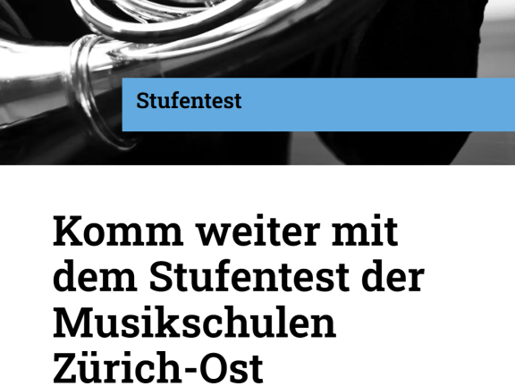 Stufentest Aufhänger Frontpage